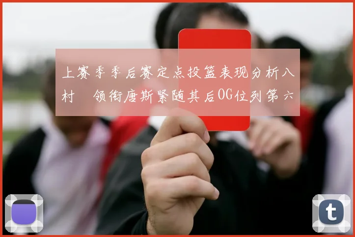 上赛季季后赛定点投篮表现分析八村塁领衔唐斯紧随其后OG位列第六